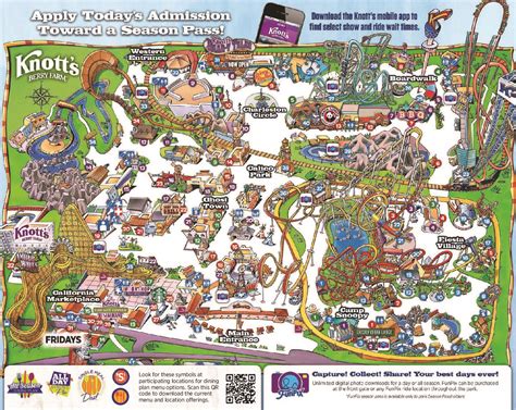 Map of Knott's Berry Farm
